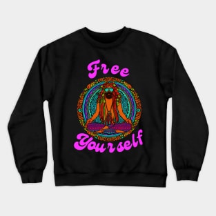 Vintage Hippie - Happy, Positive, Colorful, 1960s, 1970s! | Crewneck Sweatshirt